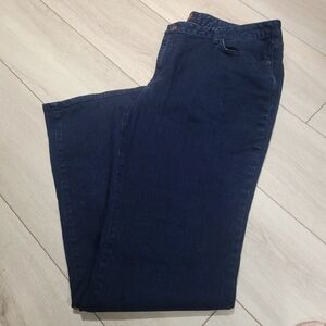 Bitten By Sarah Jessica Parker Women's Dark Wash Bootcut Jeans 16L Blue Stretch